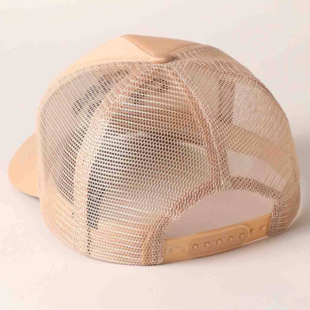 COFFEE RUN EMBROIDERED TRUCKER HAT