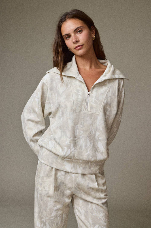 Penelope Loose Fit Half Zip Pullover and Pants