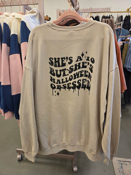 Halloween Obsessed (Taupe, 3XL)