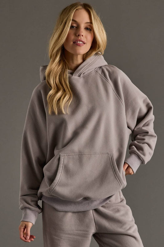 Gray Panache Hooded Sweatshirt
