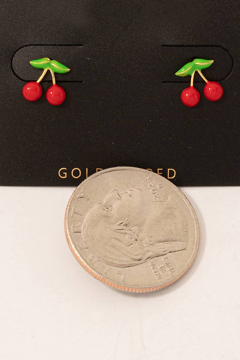 Cherry Stud Earrings