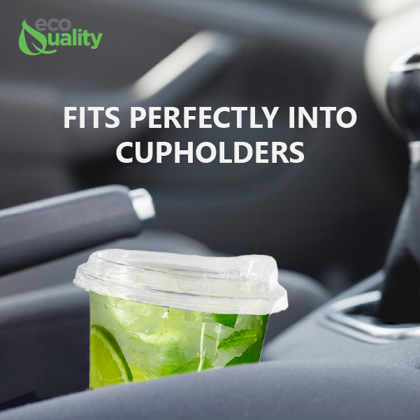 24Oz Disposable PET Clear Plastic Smoothie Cups with Sip: 600pc