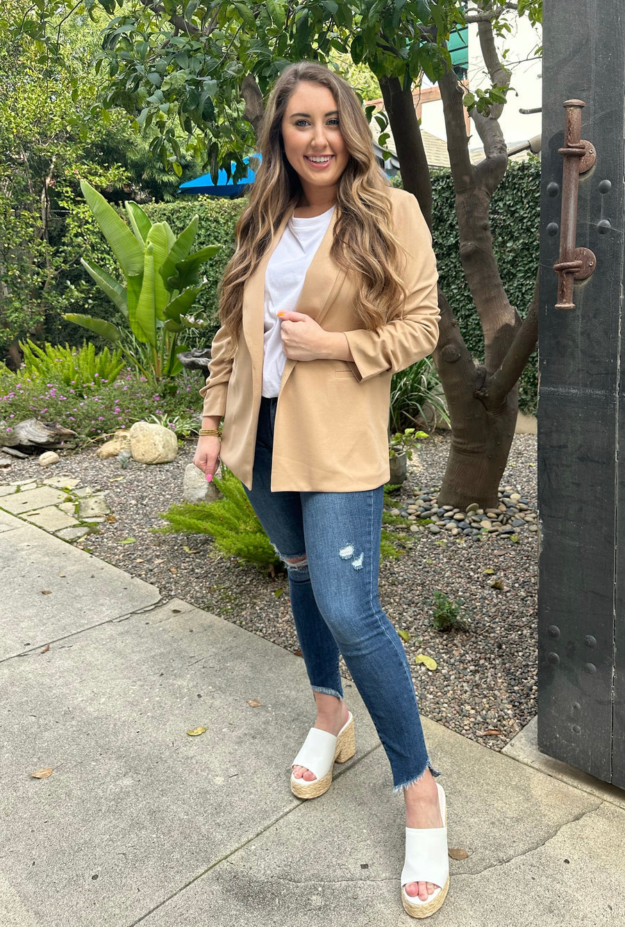 Scrunch Sleeve Blazer