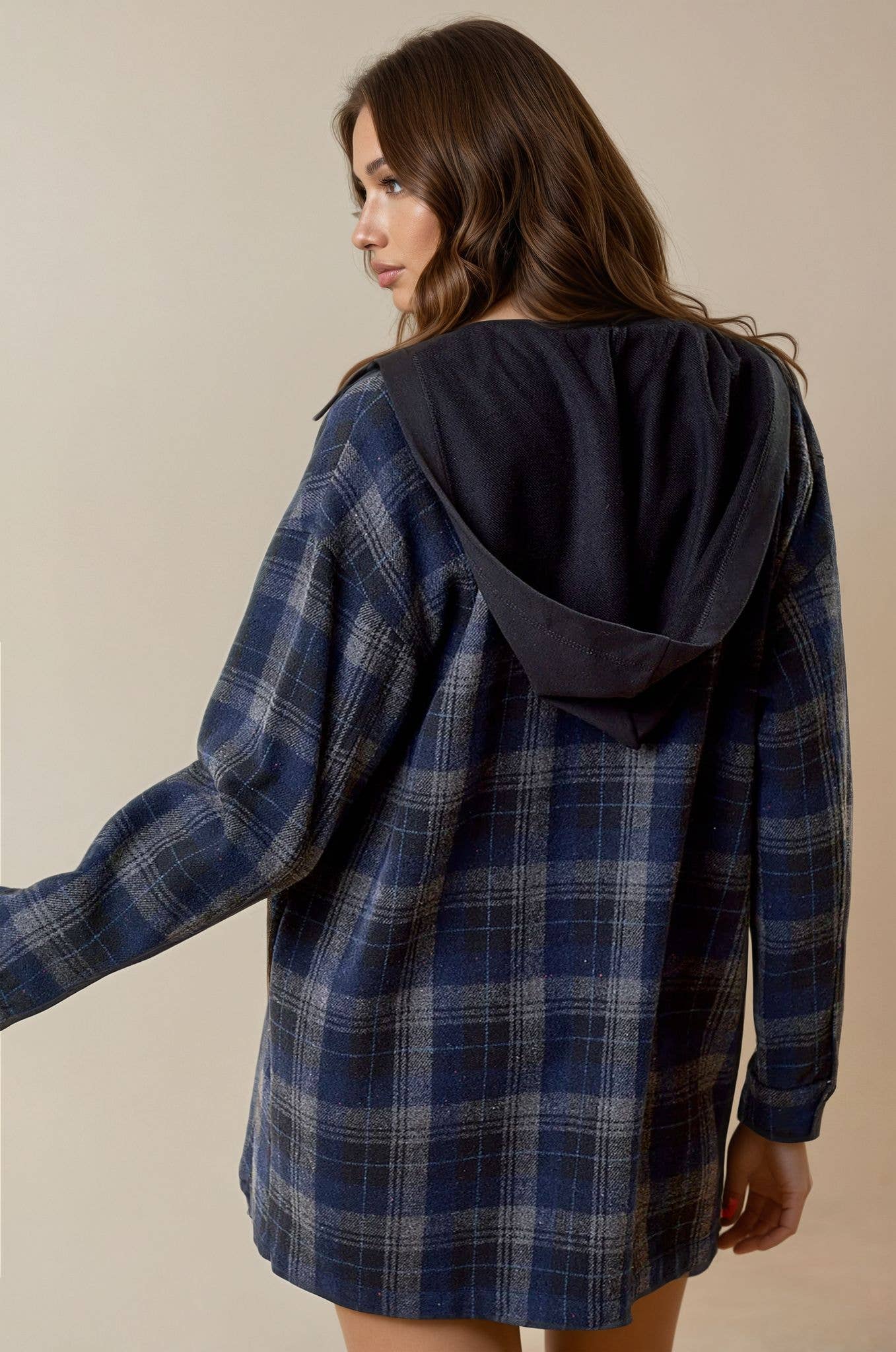 THE FRANKIE PLAID HOODED JACKET