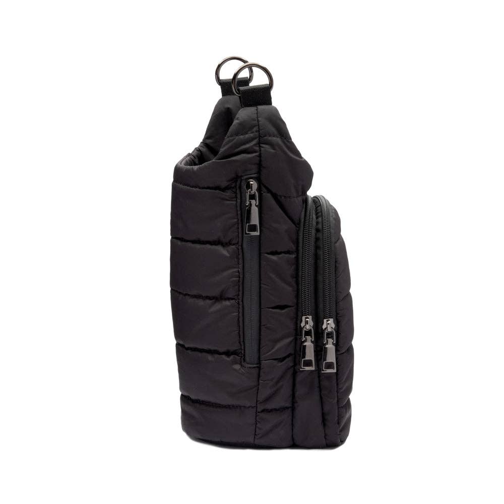 HydroBag® HANDLE™- Black Matte with Vegan Leather Trimmed Strap