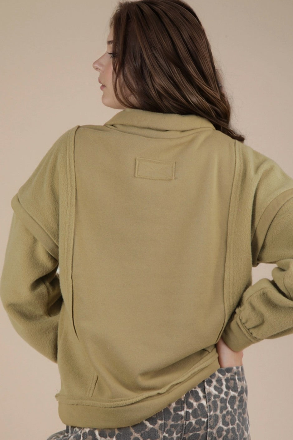 Camryn Henley Mock Neck Sweater