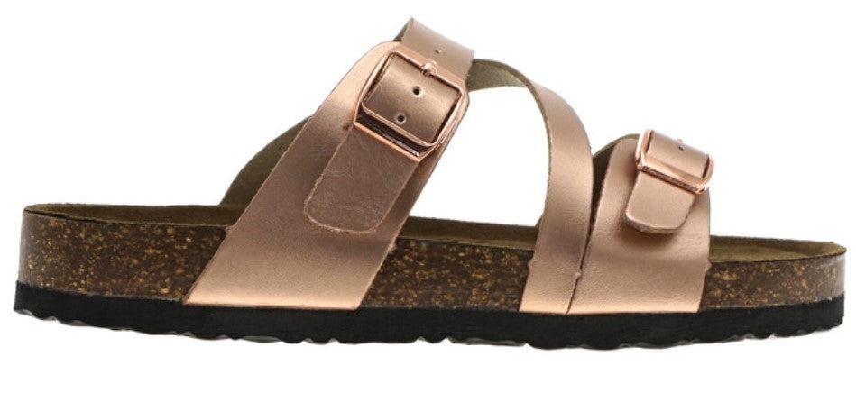 Outwood Rose Gold Bork Sandal