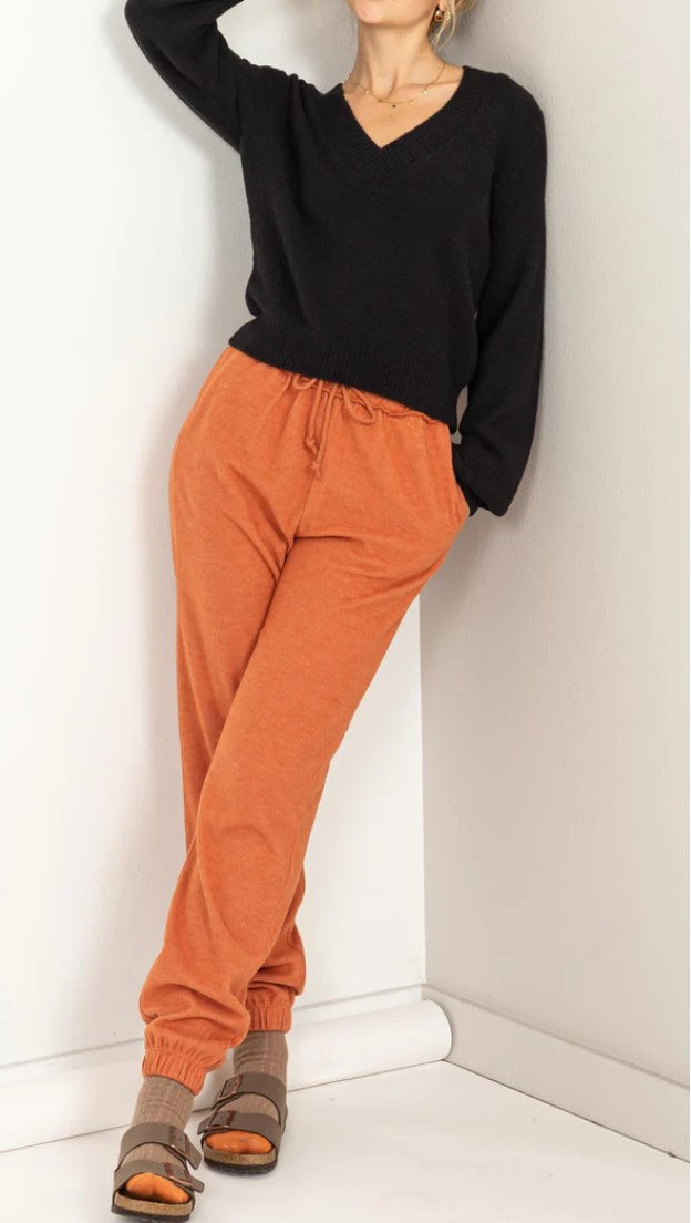 Reversed Seam High Waist Jogger