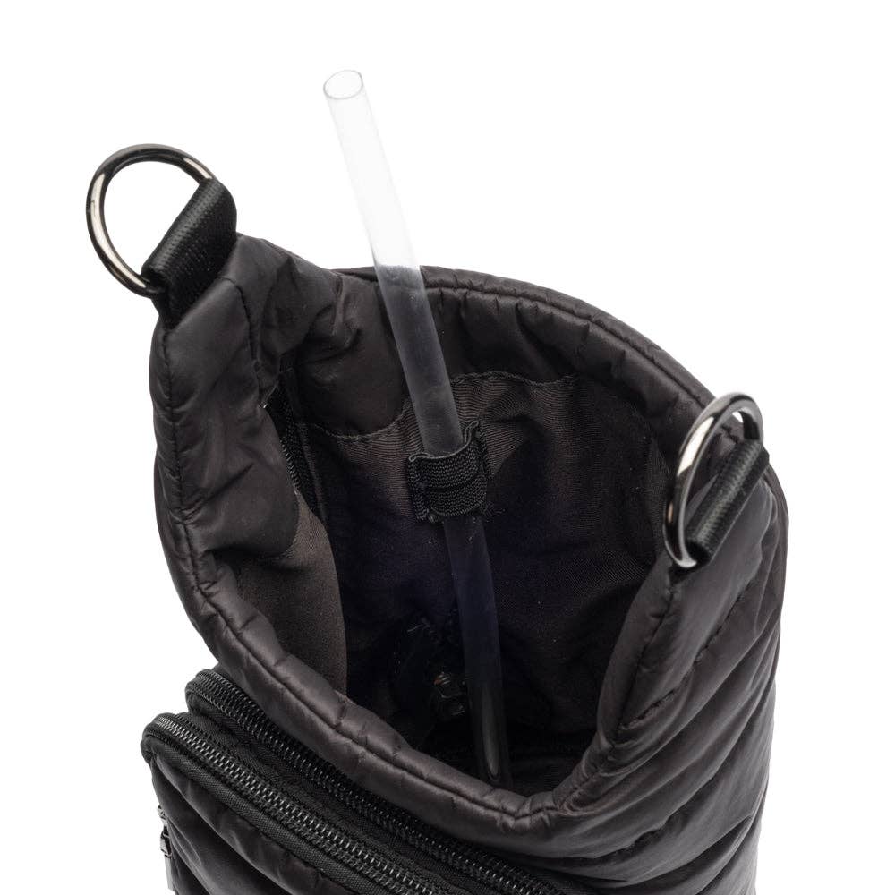 HydroBag® HANDLE™- Black Matte with Vegan Leather Trimmed Strap