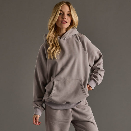 Gray Panache Hooded Sweatshirt
