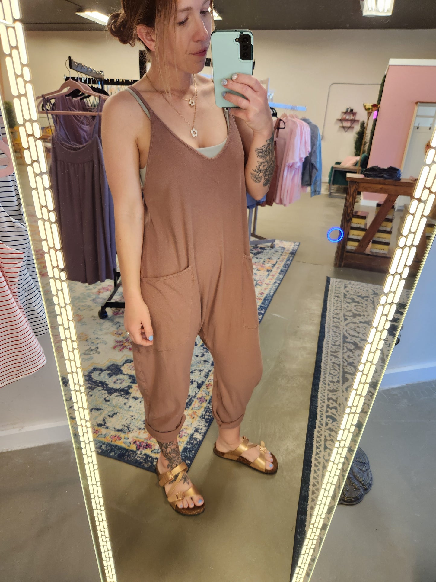 Outwood Rose Gold Bork Sandal