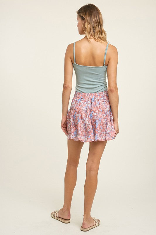Wishlist - Women's sage twist detail ribbed knit cami bodysuit, back view.
