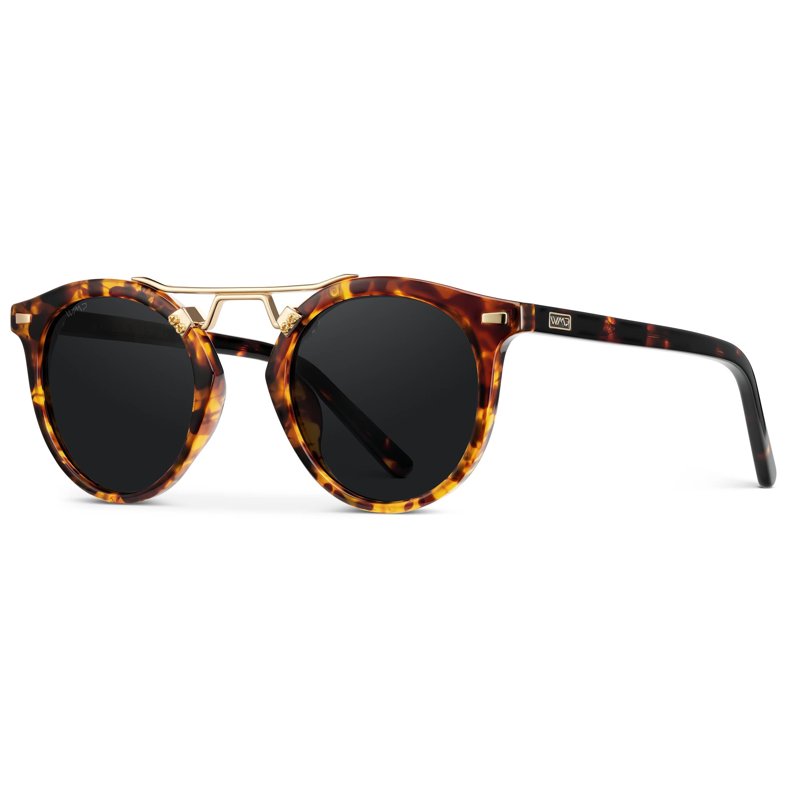 Skyler - Round Polarized Sunglasses: Desert Sage / Brown Gradient