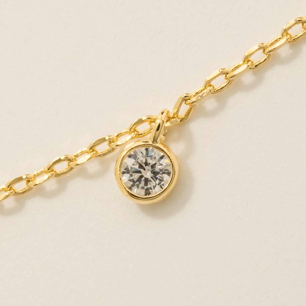 Gold Dipped Clover Charms Necklace