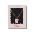 Book Club Charm Gold Plated Necklace