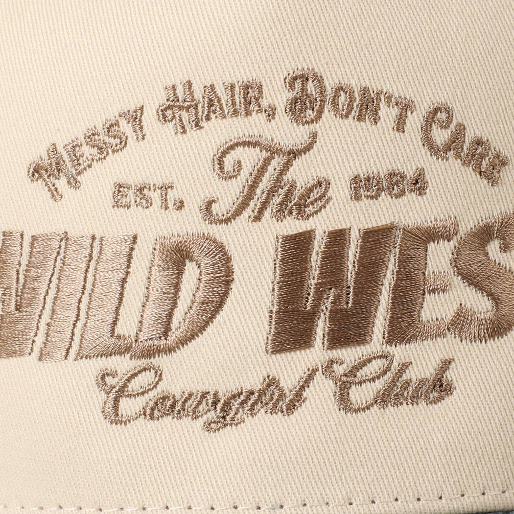 Messy Hair Wild West Cowgirl Hat