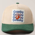 Gameday Bow Patch Corduroy Trucker Hat - Green