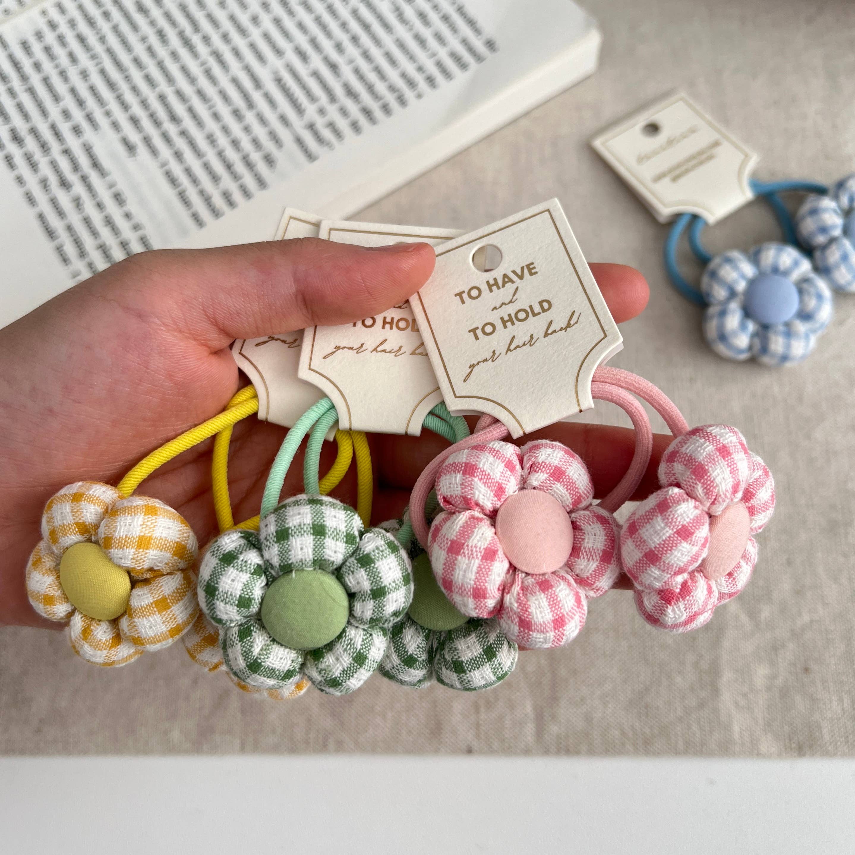 Kids Flower Hair Ties