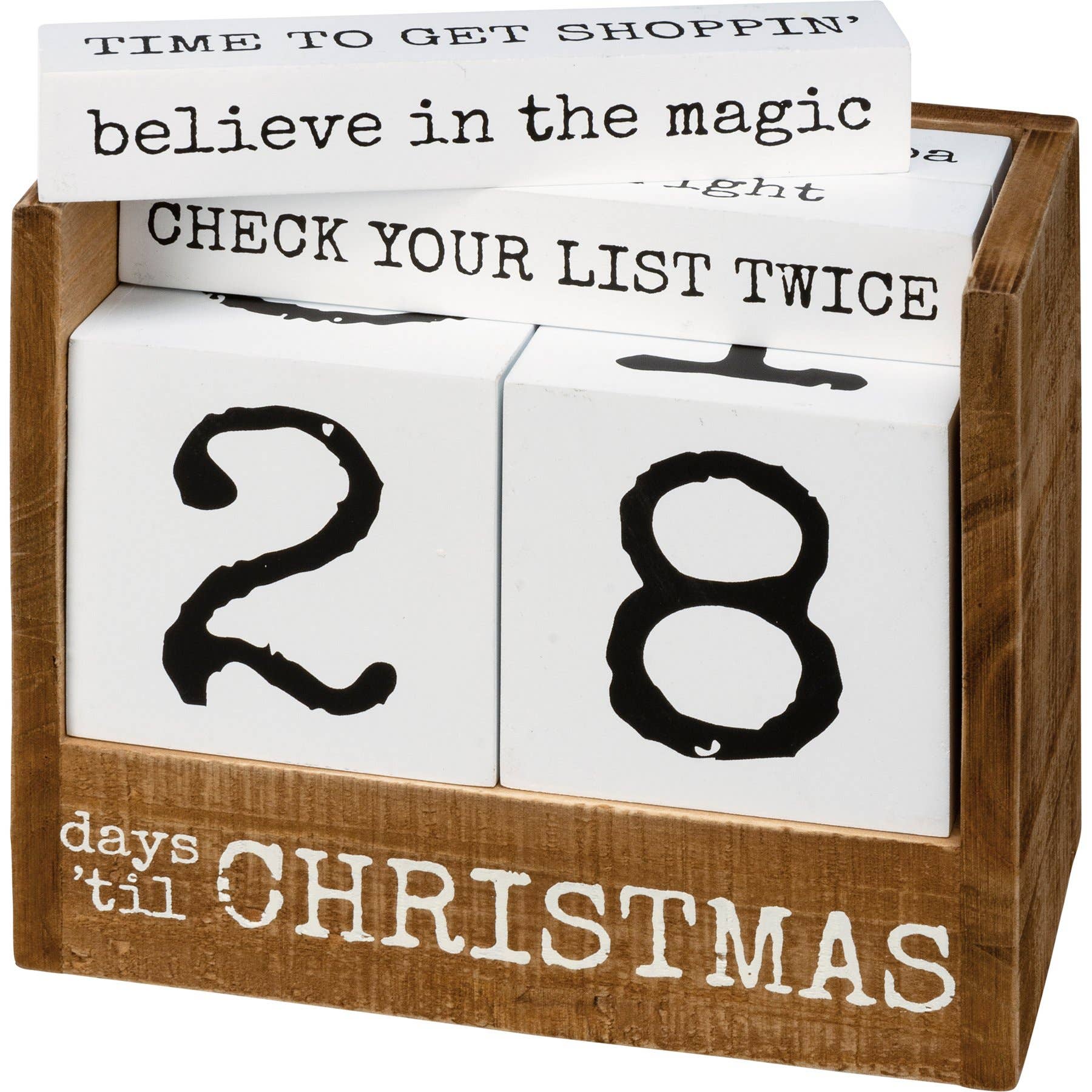 Days 'Til Christmas Block Countdown