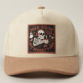 Dead Inside Skull Spooky Vibe Corduroy Trucker Cap