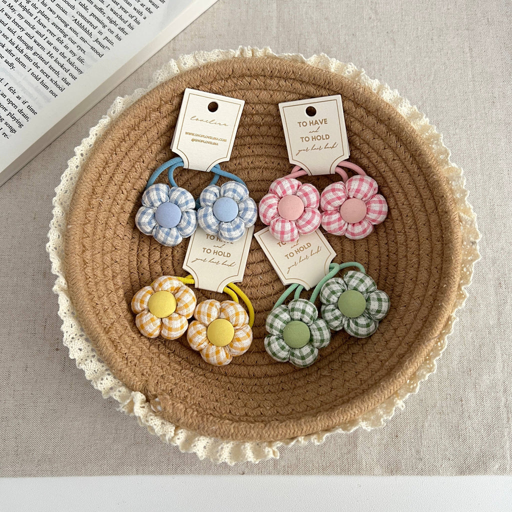 Kids Flower Hair Ties