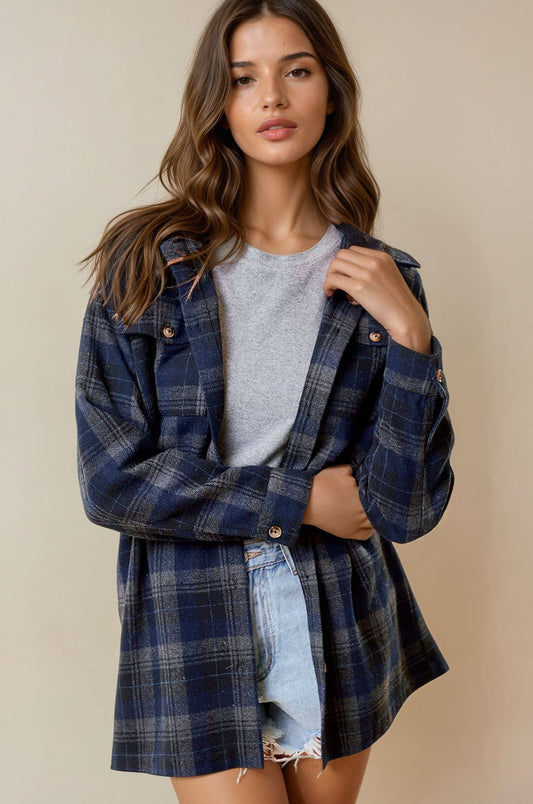 THE FRANKIE PLAID HOODED JACKET