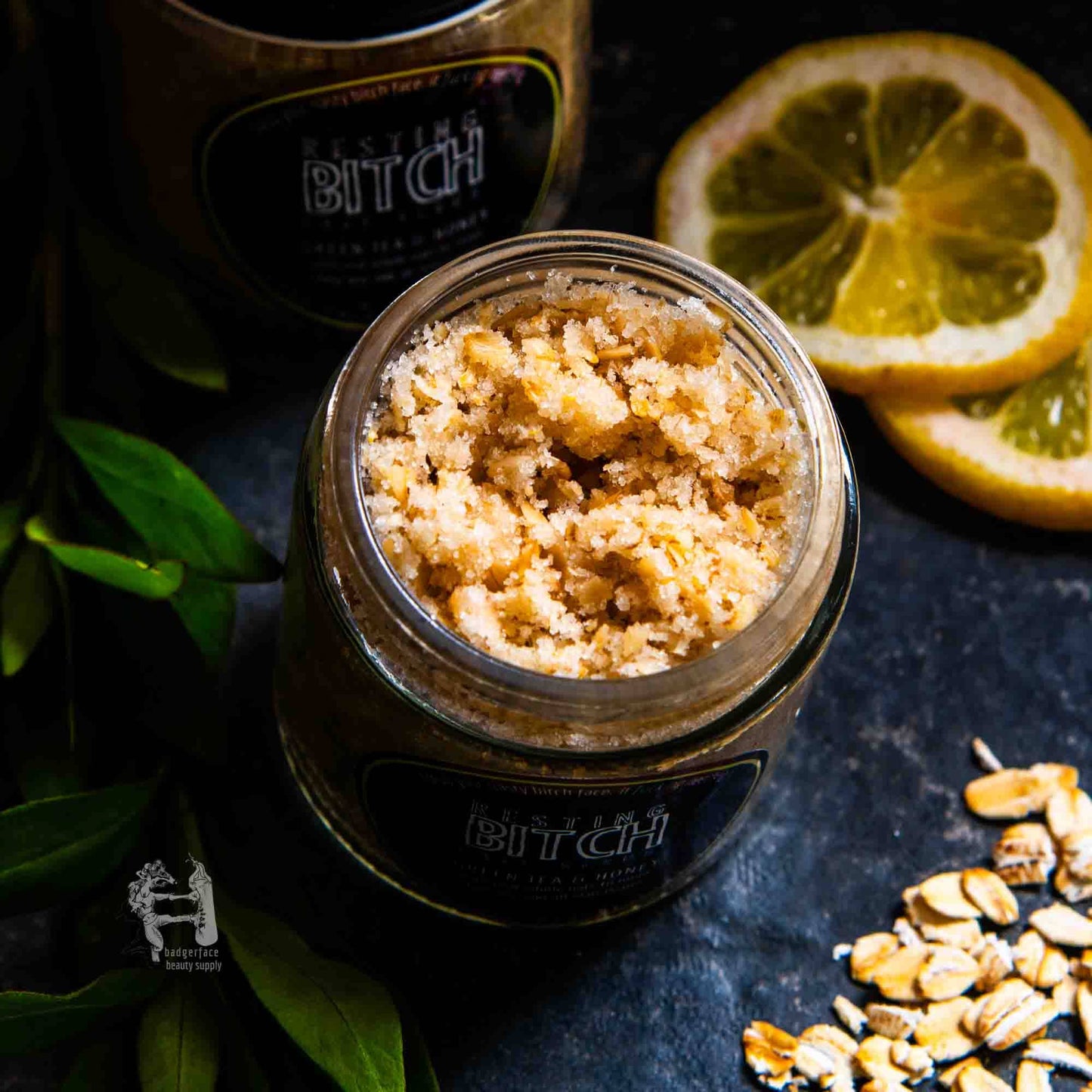 Green Tea & Oatmeal Face Scrub. Oatmeal & Honey Scrub.