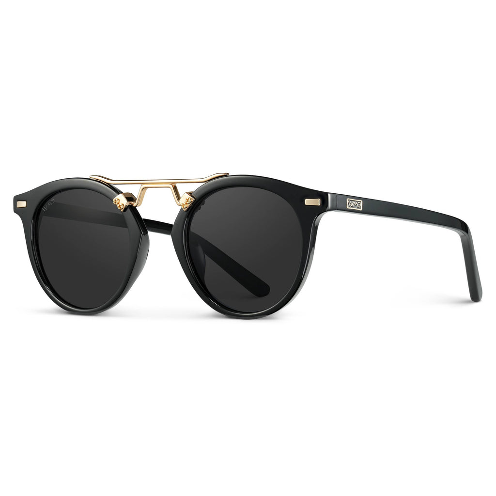 Skyler - Round Polarized Sunglasses: Desert Sage / Brown Gradient