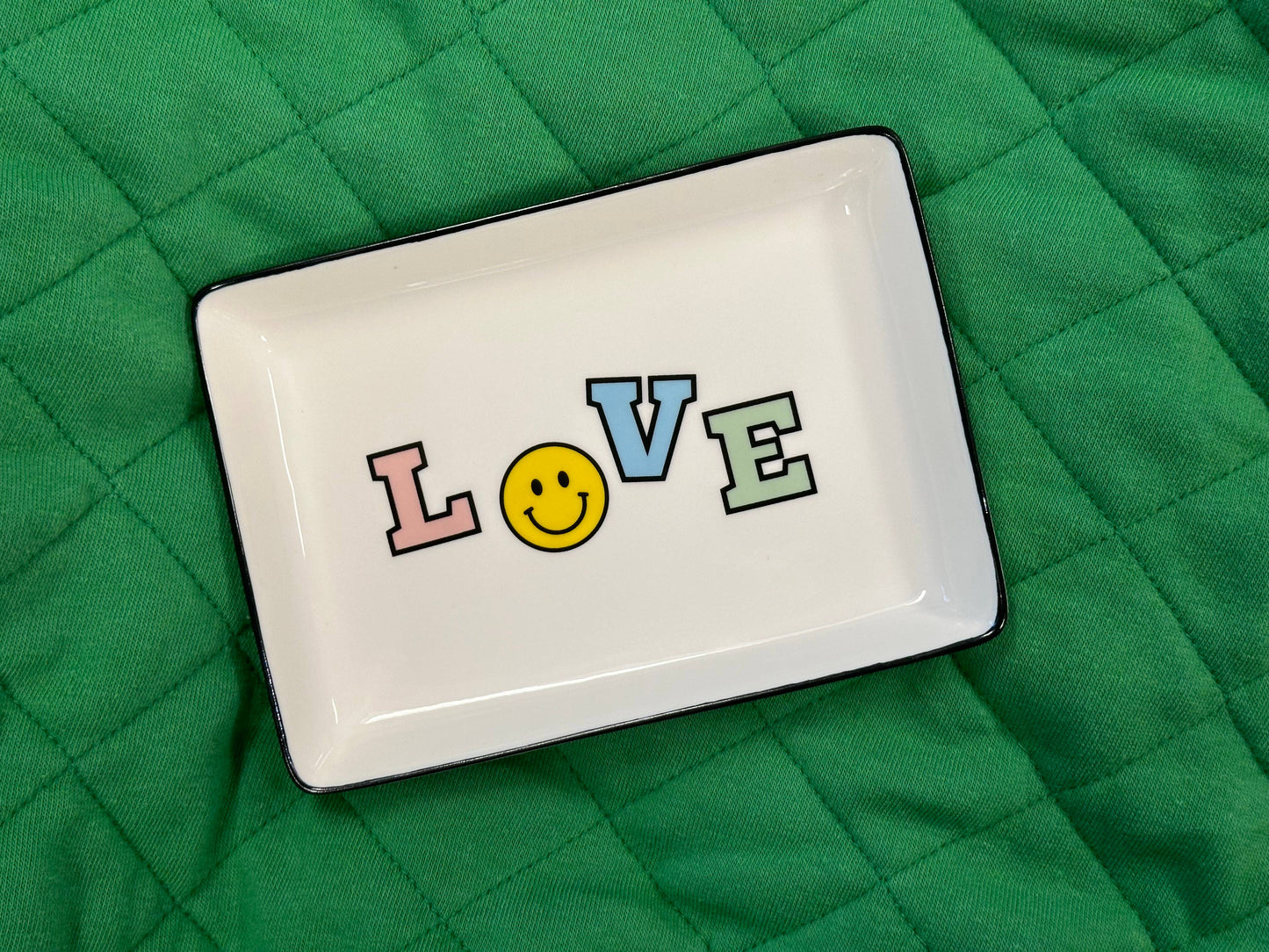 LOVE SMILEY TRINKET TRAY
