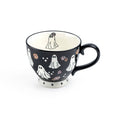 Spooky Ghosts 16oz Black Latte Mug