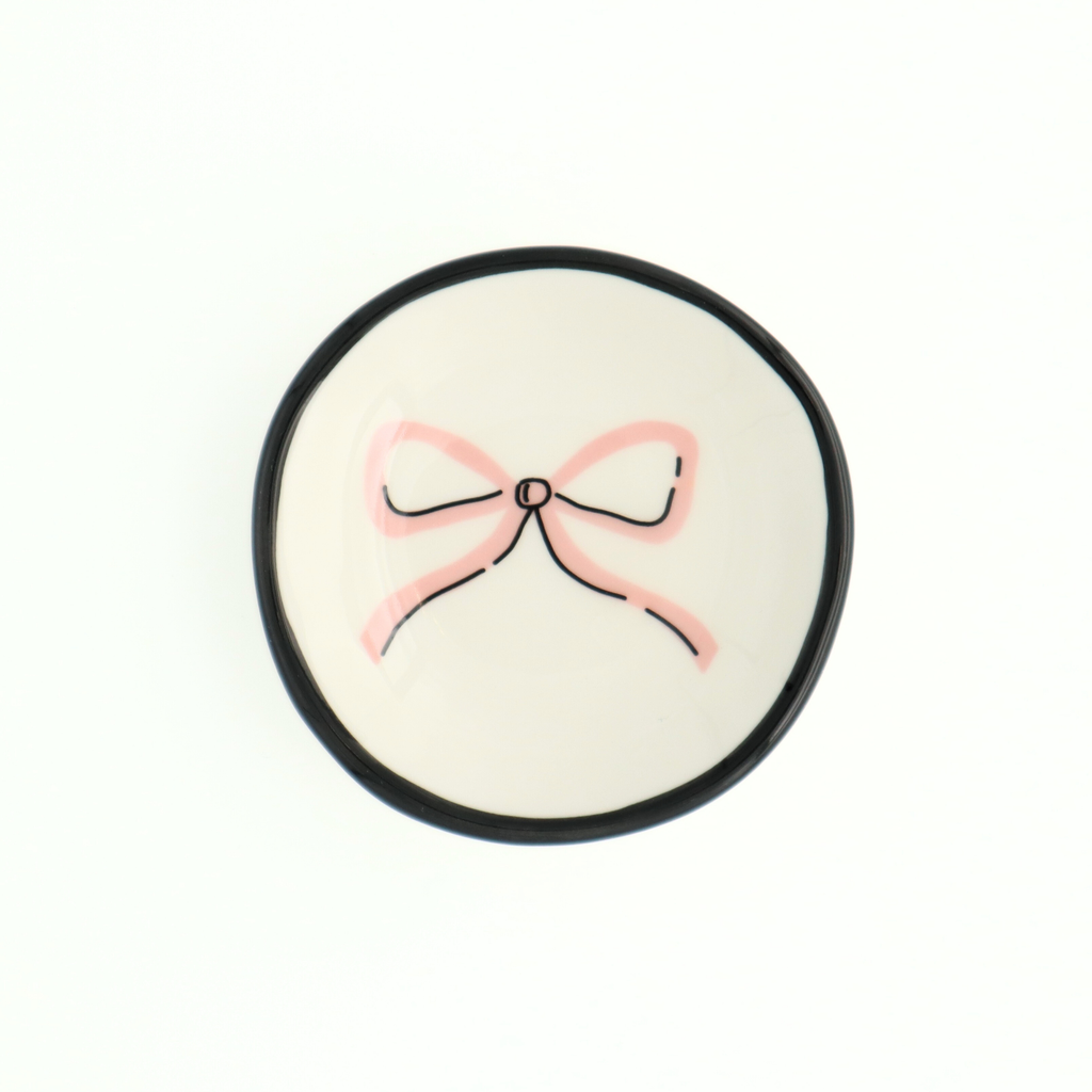 Pink Bow Ring Dish