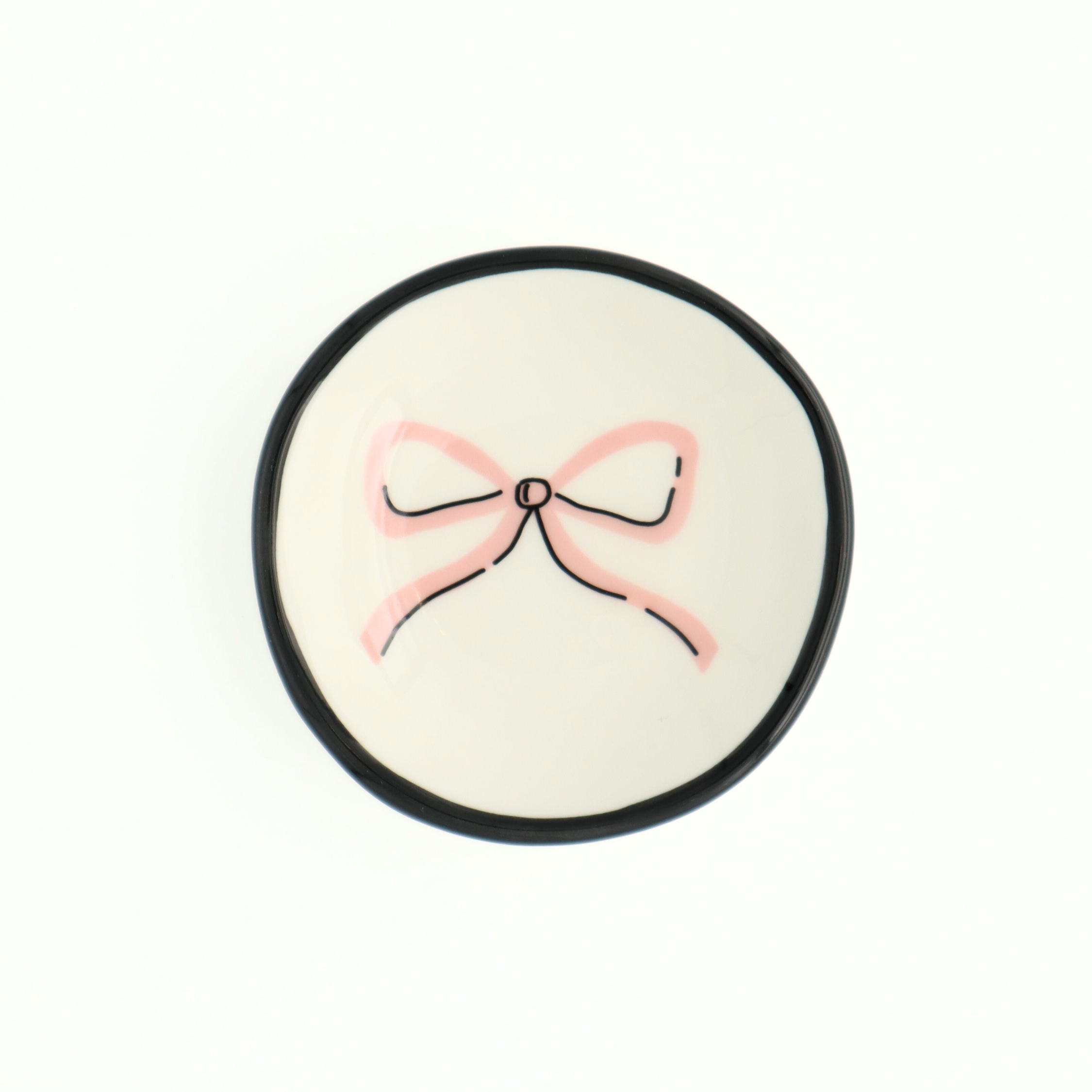 Pink Bow Ring Dish