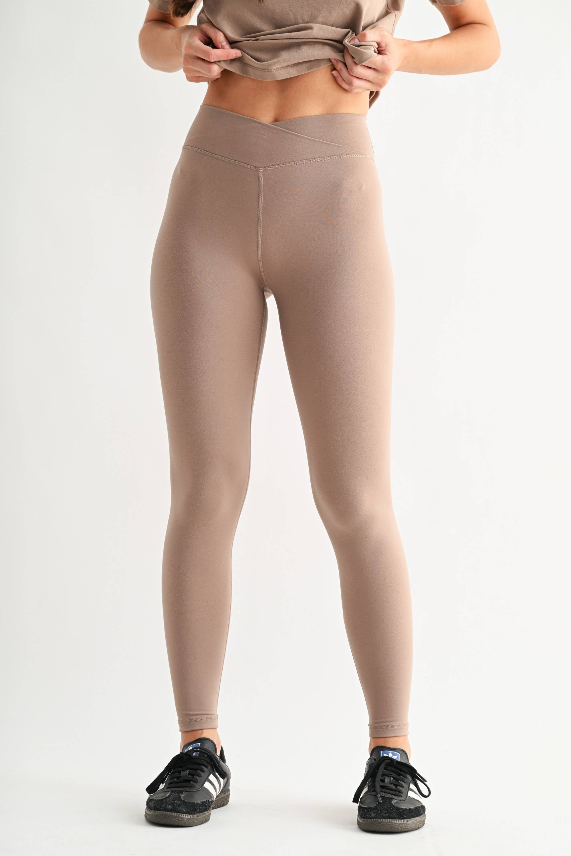 Venice Crossover Waist Leggings
