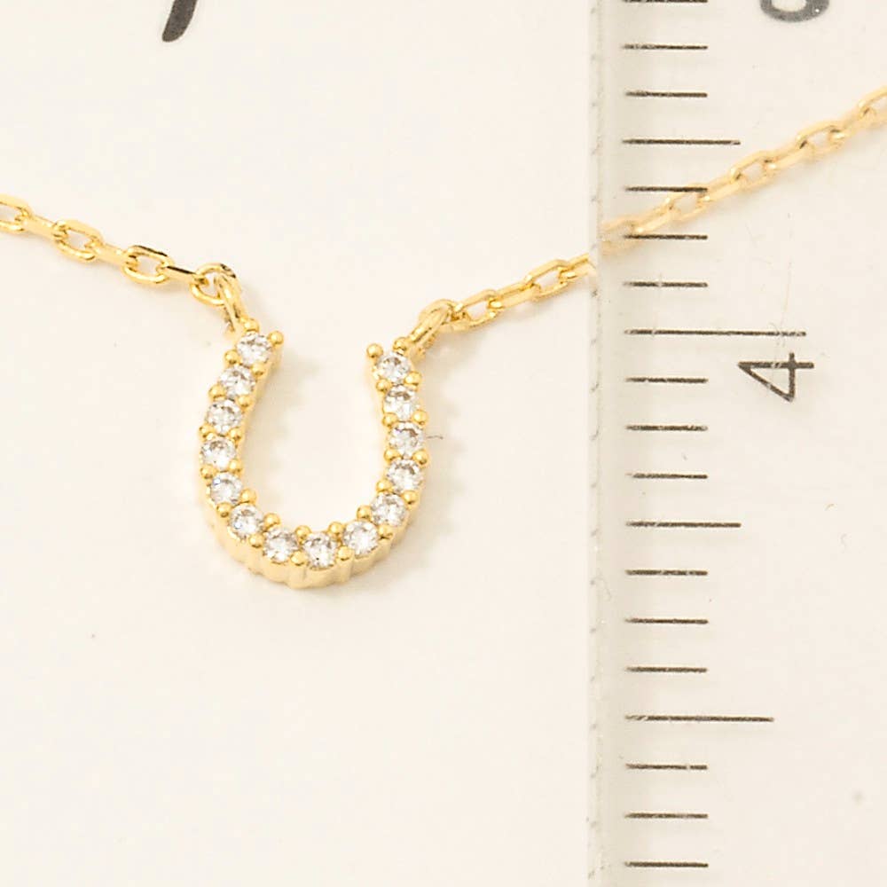 Western Horse Shoe Pendant Necklace