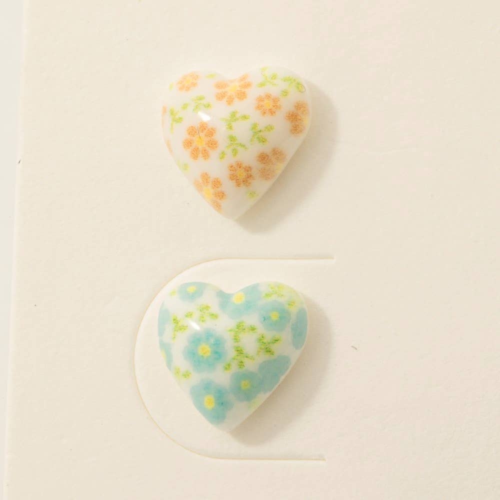 Dainty Heart Stud Earrings