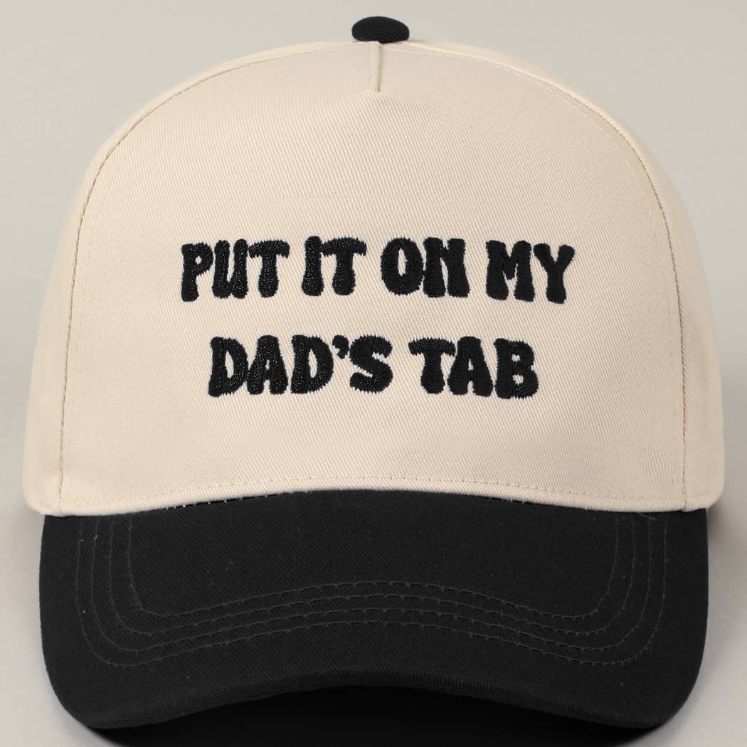 Put It On My Dad's Tab