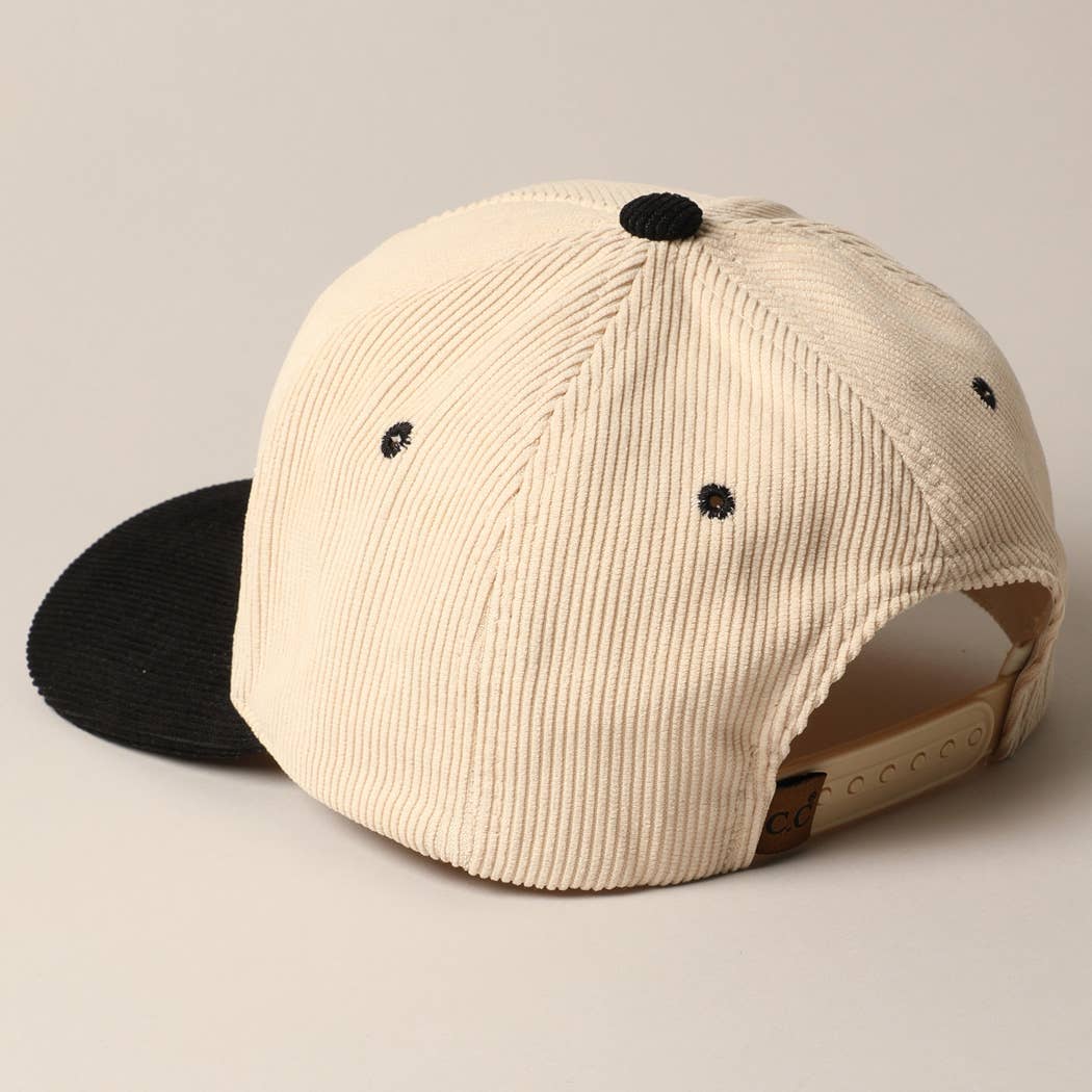 Sounds like Bullshit Corduroy Trucker Baseball Cap: BEIGE / ONESIZE
