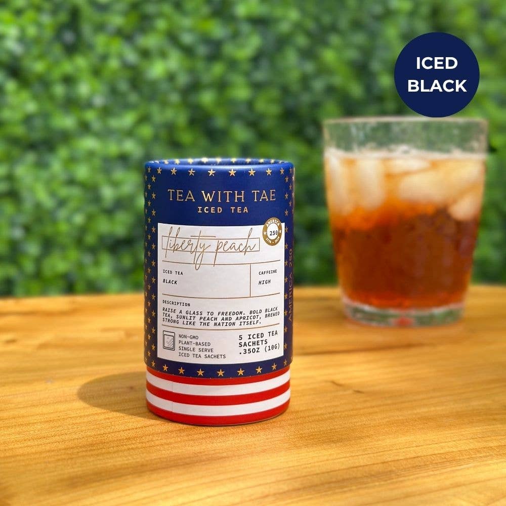 Liberty Peach Mini Tea Tube | Celebrate America's 250th Bday