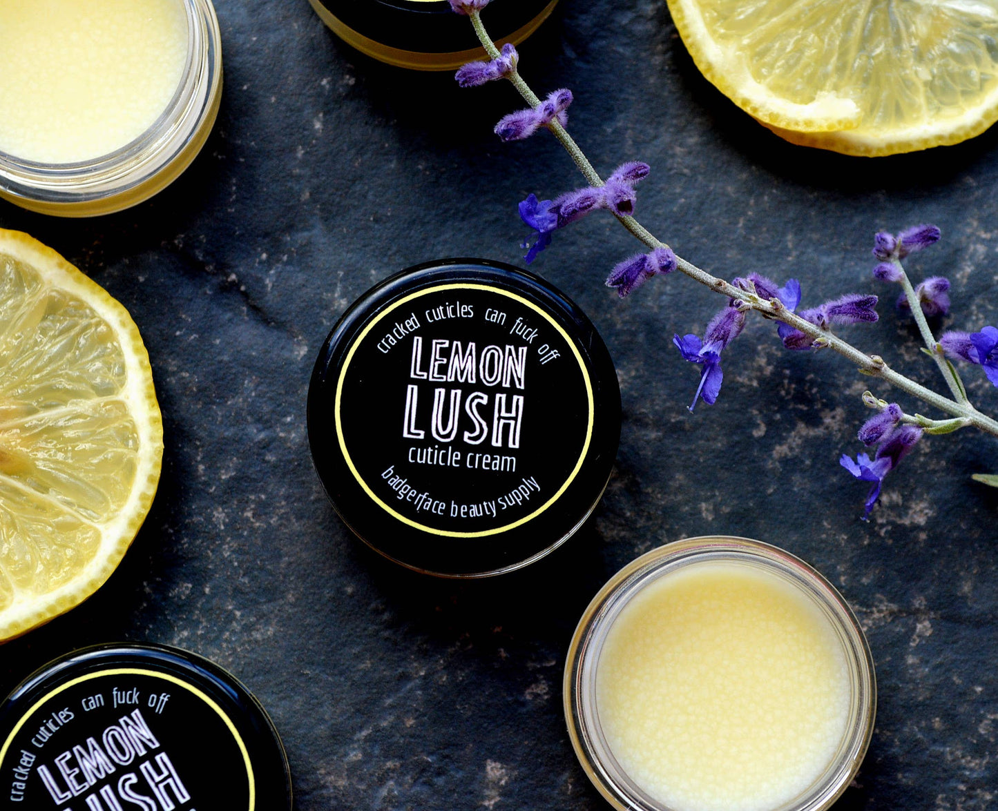 Cuticle Cream. Lemon Cuticle Balm. Natural Nail Care.