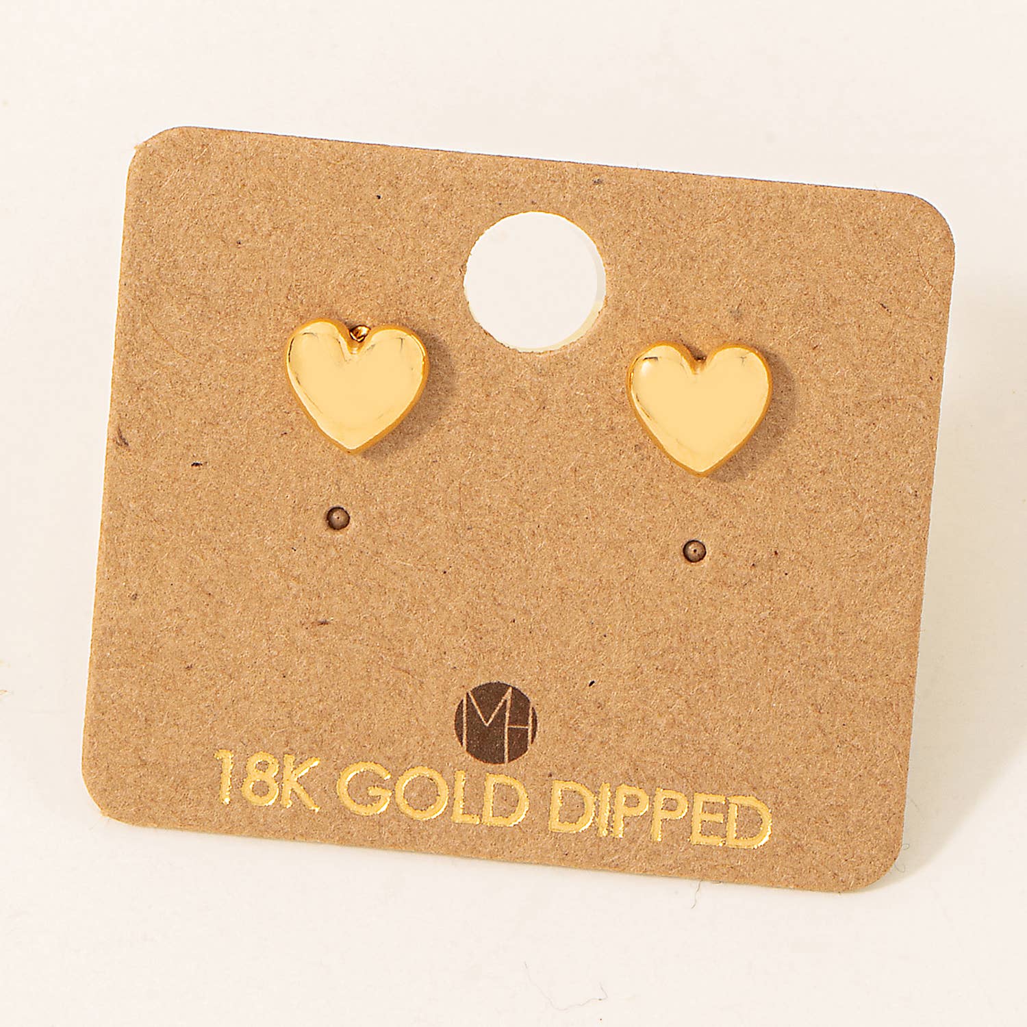 Mini Heart Stud Earrings: G