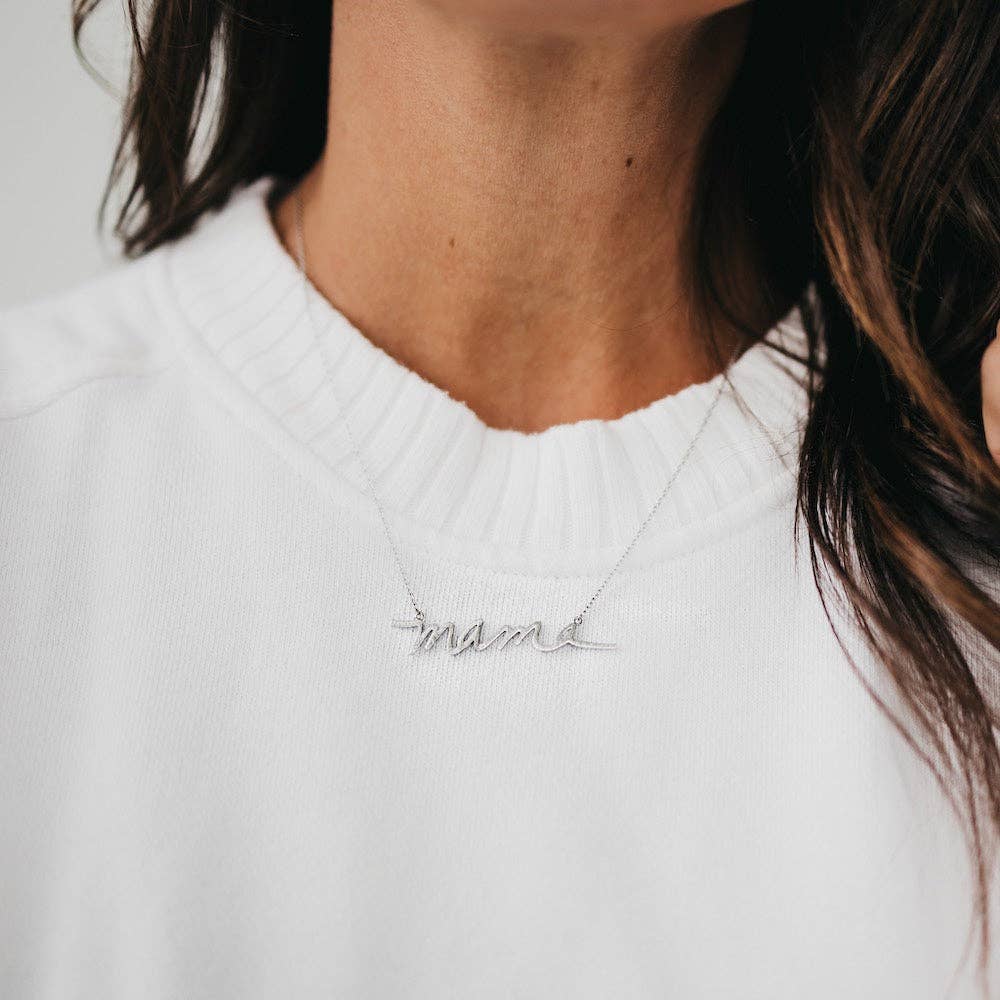 Mama Necklace Silver