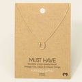 Mini Horseshoe Pendant Necklace: R