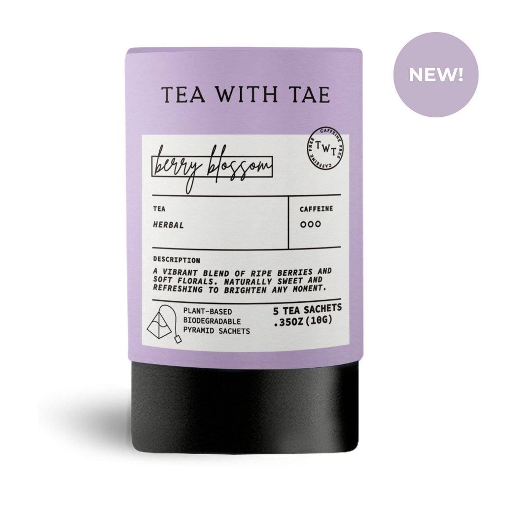 Berry Blossom Herbal Mini Tea Tube Gift (5 tea bags)