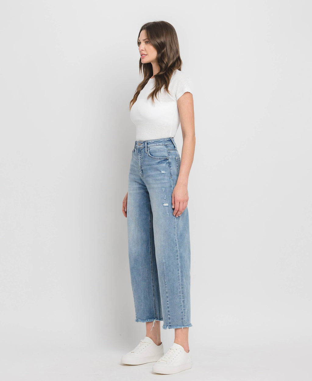 SUPER HIGH RISE BARREL LEG JEANS