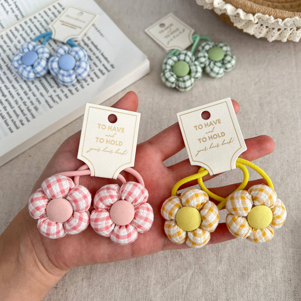 Kids Flower Hair Ties