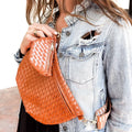 Mini Westlyn Bag Charm: Brown