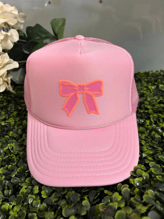 Bow Puff Trucker Hat