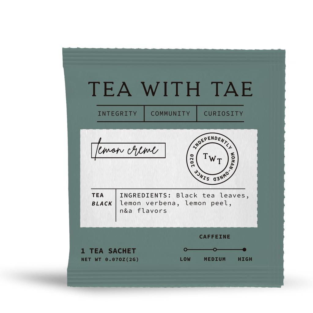 Lemon Crème Black Tea - Individually Wrapped Tea Bag
