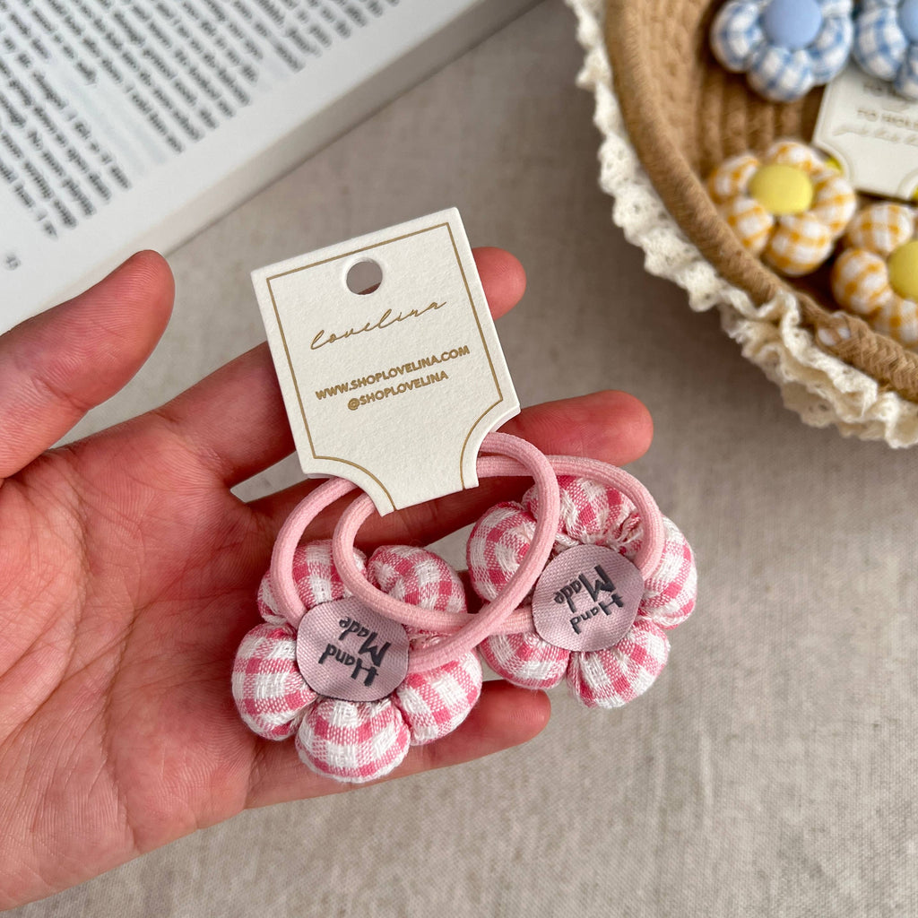 Kids Flower Hair Ties