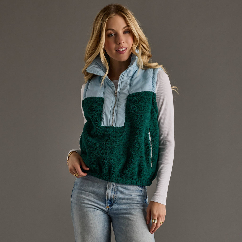 Lt. Blue & Green Vest